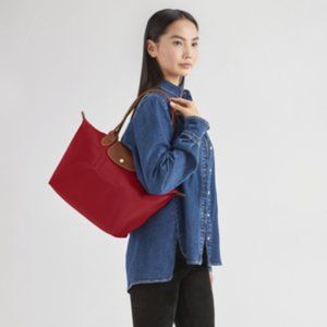 Longchamp Red Tote Bag